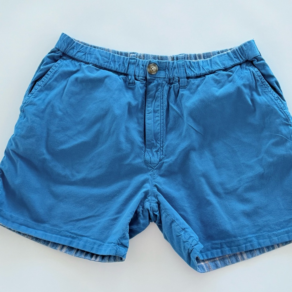 Chubbies Reversible Shorts Mens Large L Plaid Lounge Casual Weekend Aqua & Pink‎ - Picture 12 of 13